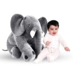 DearJoy Big Size Fibre Filled Stuffed Animal Elephant Soft Toy for Kids