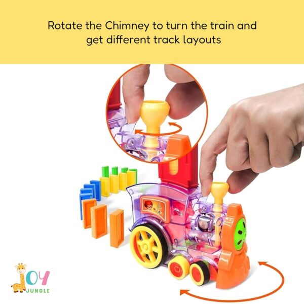 JOYJUNGLE Train Toy Domino Set for Kids