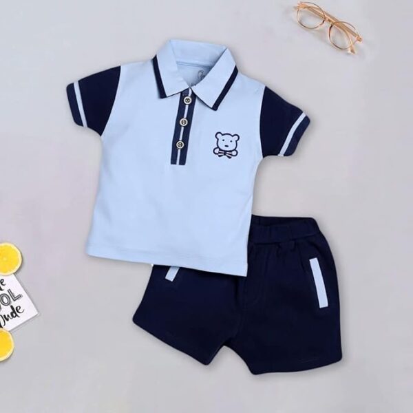 BABY GO 100% Pure Cotton T-shirt and Shorts Set