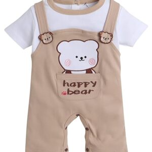 Baby Boys Half Sleeves Fancy Thigh Length Romper