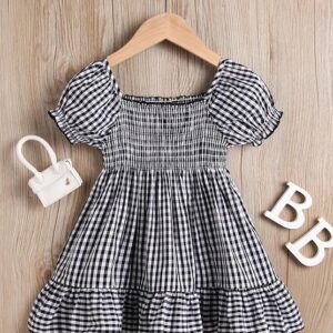 Baby-Girl's Crepe Fit and Flare Knee-Length Dress