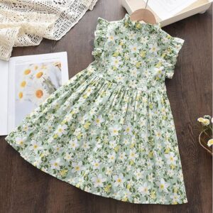 Baby-Girl's Rayon Fit and Flare Knee-Length Frock