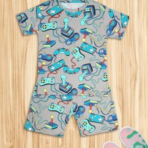 Boys Cotton T-Shirt & Shorts Coord Set