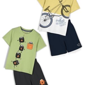 Clothing Set Combo with Tshirts & Shorts - Pack 2
