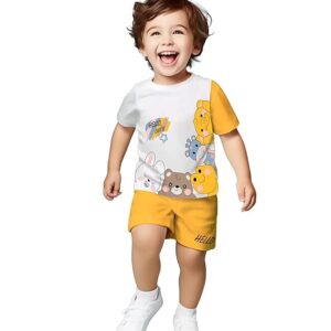 Cotton Premium Printed Tshirt and Shorts Co-ords Set