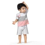 Cotton Printed Round Neck Half Sleeve T-shirt & Short