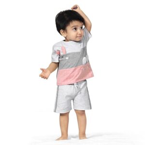 Cotton Printed Round Neck Half Sleeve T-shirt & Short