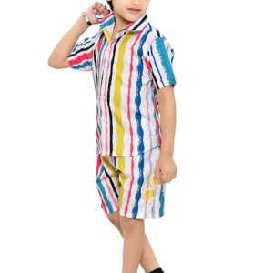 Cotton Shirt and Shorts for Boys