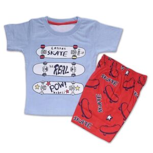 Cotton T-Shirt & Shorts Coord Set