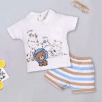 Cotton T-shirt and Shorts Set for Baby Boys