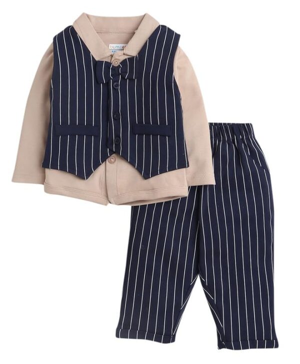 Full Sleeves Shirt Waistcoat & Pant Set