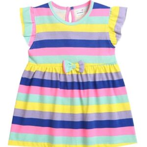 Girl's Cotton A-Line Knee-Length Frock