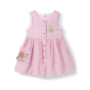 Girl's Cotton Strapless Mini Dress