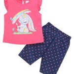 Girls Sleeveless T-Shirt & Capri Set