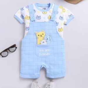 INDHRANI TEXTILE Kids Cotton Dungree