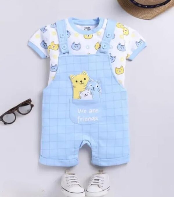 INDHRANI TEXTILE Kids Cotton Dungree