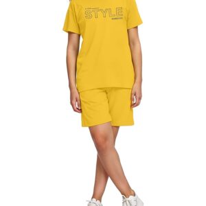 KYDA KIDS Girls Tshirt Shorts Set