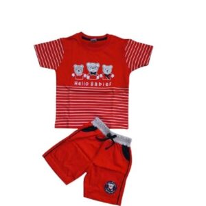 "Hello Babies" Kids T-Shirt & Shorts Set