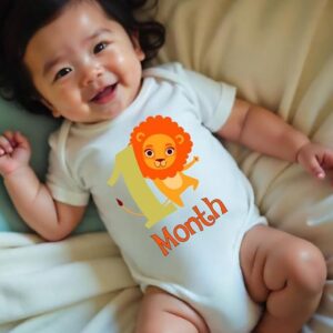 Monthly Birthday Special Unisex Baby Romper