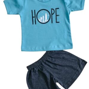 Multi Colour Half Sleeves Printrd T-Shirt & Short Set