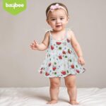 Organic Cotton Muslin Frock for Baby Girls