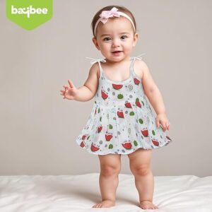Organic Cotton Muslin Frock for Baby Girls