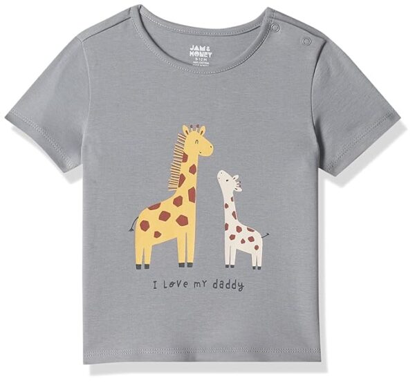 Pure Cotton Printed Snap Up Full-Sleeve T-Shirt