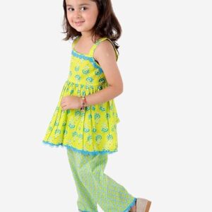 Sleeveless Cotton Top With Straight Pant Dress