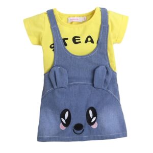 T-Shirt and Dungaree Overall Set