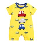 Unisex Cotton Vehicle Print Romper