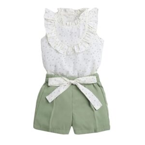 Wing Sleeves Printed Top and Shorts Set