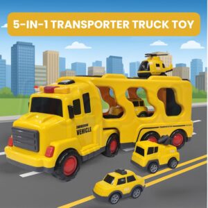 5-in-1 Friction-Powered Transport Truck Toy