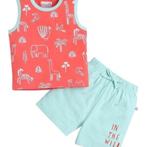 Boys Sleeveless T-Shirt & Short Set