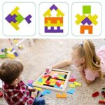 DIPDEY Wooden Tetris Puzzle