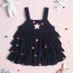 Girl's Cotton A-Line Above The Knee Dress