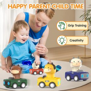MOROVIK Press to Go Car Toys for Toddlers