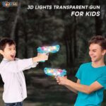Musical and 3D Lights Kids Transparent Gun