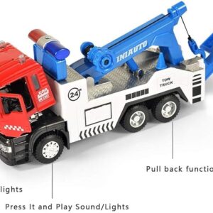 Pull Back Vehicles Tow Truck Toy