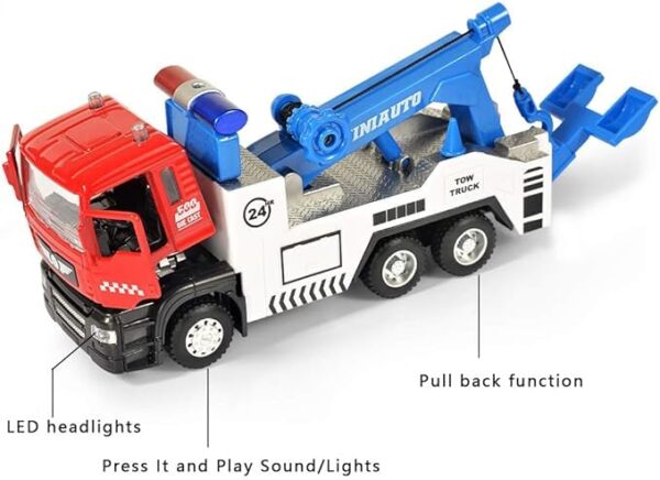 Pull Back Vehicles Tow Truck Toy
