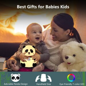 Rechargeable Silicone Panda Night Light for Kids