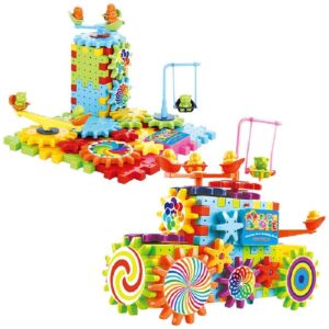 Rotating Building Blocks with Gears