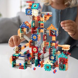 SUPER TOY 76 PC Marble Run Building Blocks