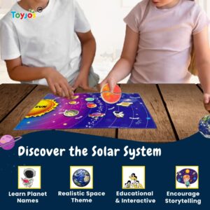 Toyjos Solar System Magnetic Puzzle for Kids