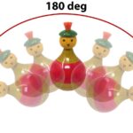 Wooden Colourful Roly Poly Toy for Baby