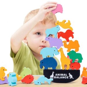 Wooden Ocean Animals Balance Training Puzzle