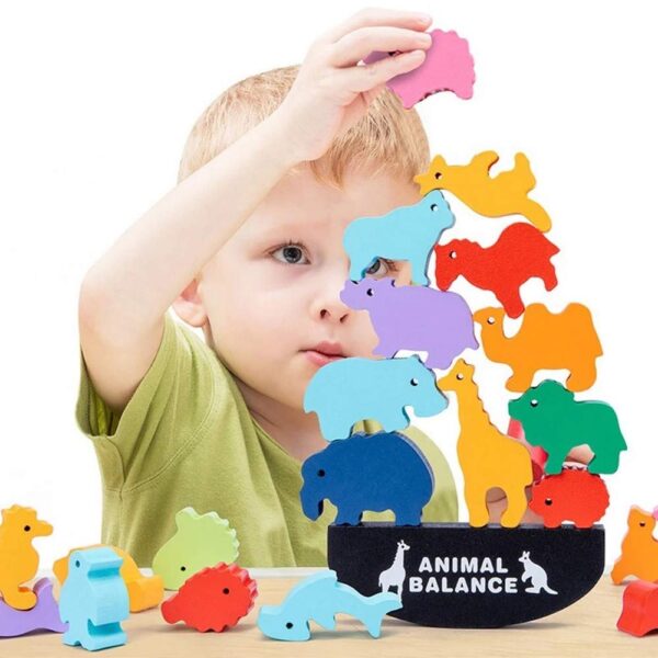 Wooden Ocean Animals Balance Training Puzzle