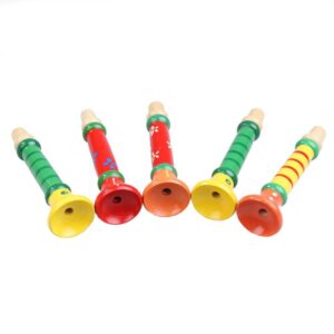 Wooden Trumpets Colourful