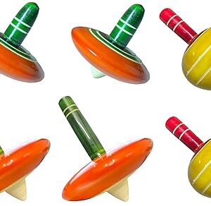 WudCraft Wooden Spinning Tops