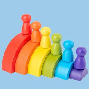 3D Wooden DIY Rainbow Stacker