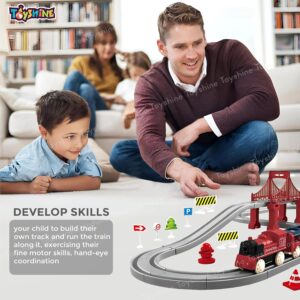 Battery Operated Mini Track Train Toy Set